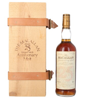 View full screen - View 1 of Lot 5039. The Macallan 25 Year Old Anniversary Malt 43.0 abv 1974 (1 BT75).