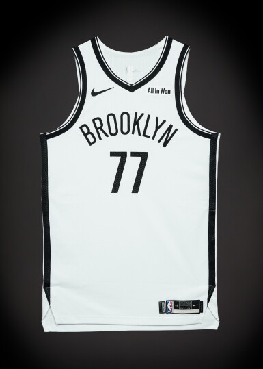 View full screen - View 1 of Lot 21. Ben Saraf ‘Rookie Debut’ Brooklyn Nets 2025-2026 NBA Tip-Off Game Worn Association Edition Jersey .