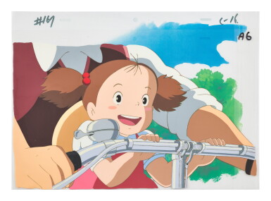 View full screen - View 1 of Lot 21. MY NEIGHBOR TOTORO BY STUDIO GHIBLI 龍貓 by 吉卜力工作室 | MEI ANIMATION CEL 小梅動畫手稿.