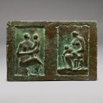 Relief: Two Seated Mother and Child