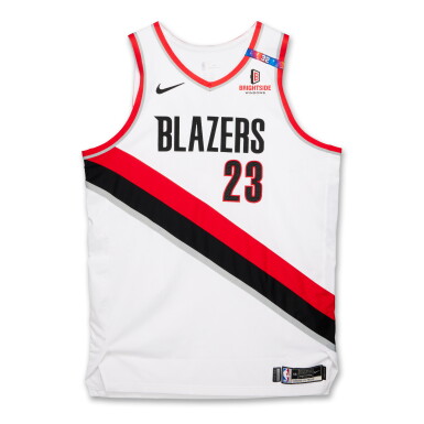 View full screen - View 1 of Lot 186. Donovan Clingan Portland Trail Blazers 2024-2025 Game Worn Association Edition Jersey | 3rd Career Game.