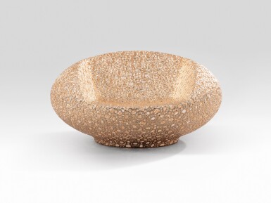 View full screen - View 1 of Lot 40. Fauteuil Bon Bon gold.
