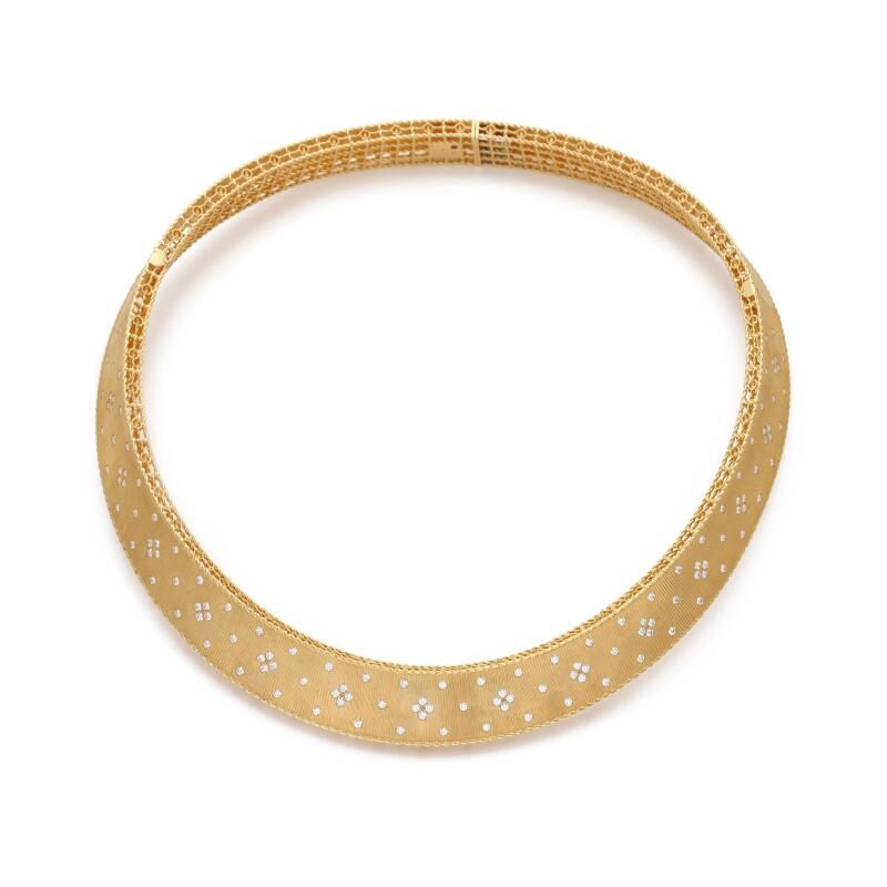Gold and Diamond Collar Necklace