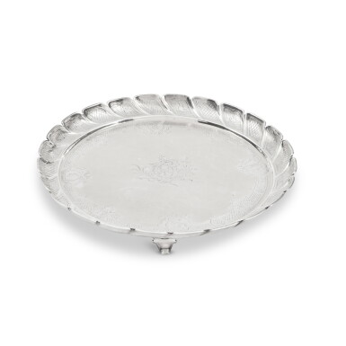 View full screen - View 1 of Lot 293. A George II Britannia Standard Silver Strawberry Dish, Paul Crespin, London, 1731.