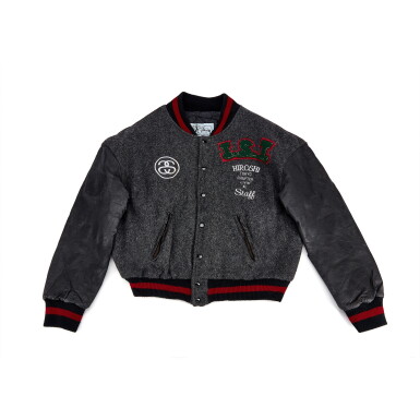 View full screen - View 1 of Lot 9054. International Stüssy Tribe Varsity Jacket made for Hiroshi Fujiwara.