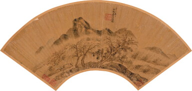 View full screen - View 1 of Lot 3036. 宋旭 淺絳山水|Song Xu, Landscape.