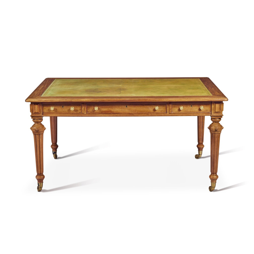 View full screen - View 1 of Lot 2010. An Early Victorian Mahogany Writing Table, Circa 1850.