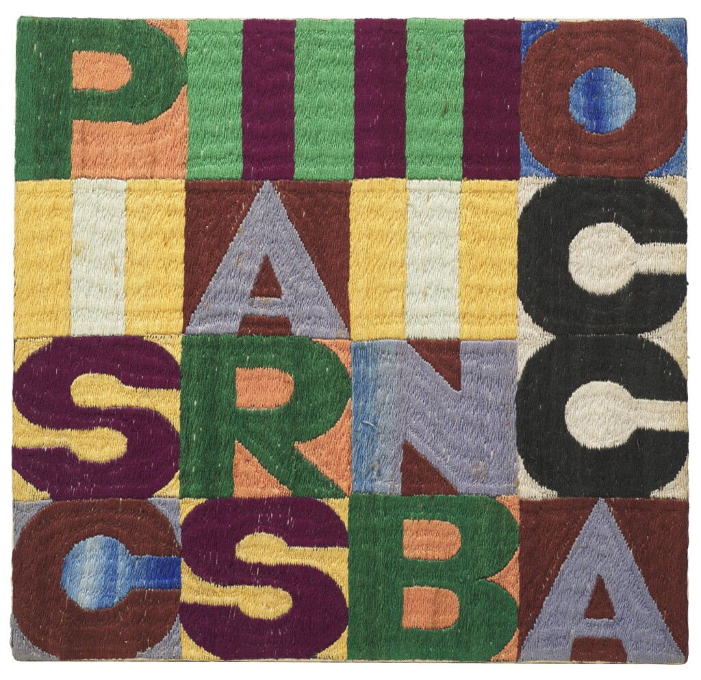 View full screen - View 1 of Lot 1. ALIGHIERO BOETTI | PISCIARSI IN BOCCA.