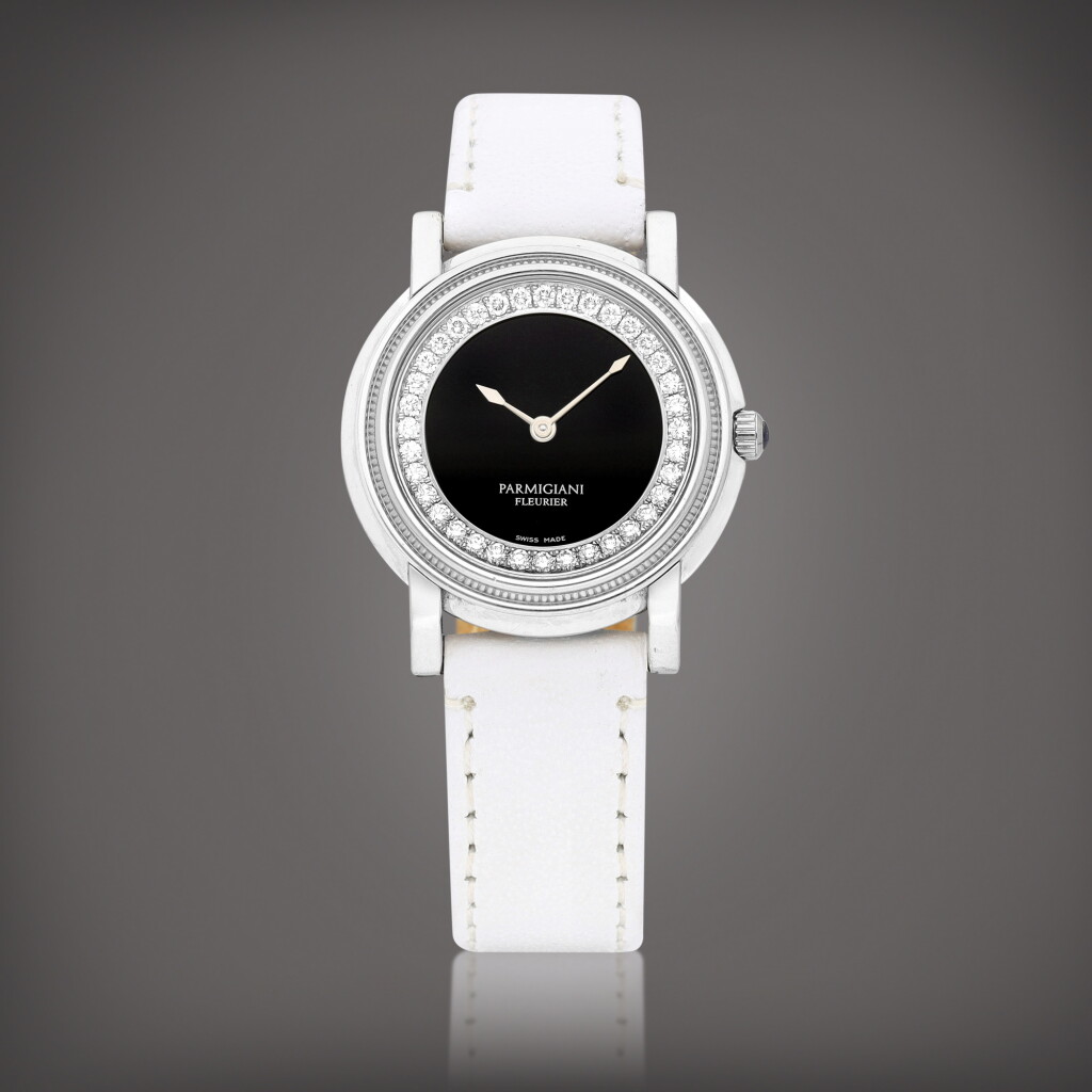 View full screen - View 1 of Lot 8926. Toric | A platinum and diamond-set wristwatch with onyx dial, Circa 2000 | 帕瑪強尼 Toric | 鉑金鑲鑽石腕錶,備瑪瑙錶盤,約2000年製.