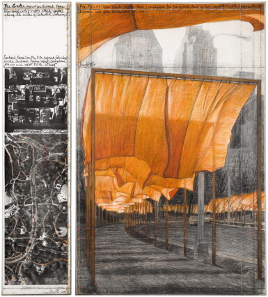 View full screen - View 1 of Lot 58. The Gates (Project for Central Park, New York City).
