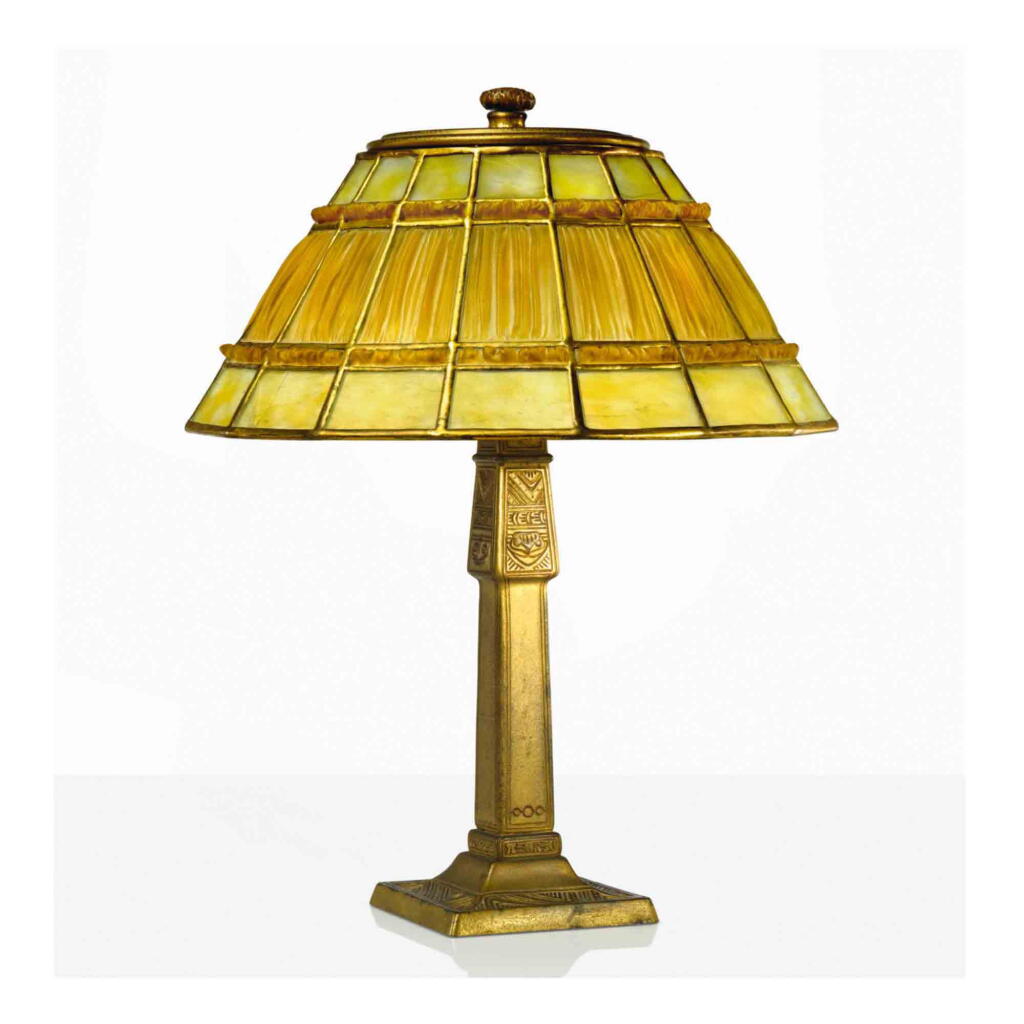 View full screen - View 1 of Lot 26. "Favrile Fabrique" Table Lamp.