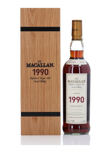 View full screen - View 1 of Lot 12. The Macallan Fine & Rare 22 Year Old Cask #24706 58.2 abv 1990 (1 Bottle 70cl).