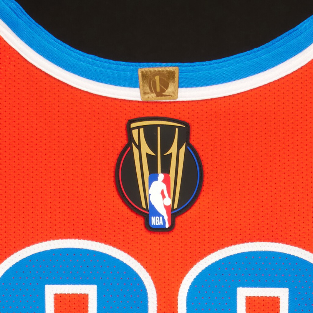 View full screen - View 1 of Lot 28. Cason Wallace Oklahoma City Thunder 2025-2026 Emirates NBA Cup Semifinals Game Worn Statement Edition Jersey.