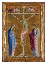 Crucifixion with the Virgin, Saint John the Evangelist, and two grieving angels