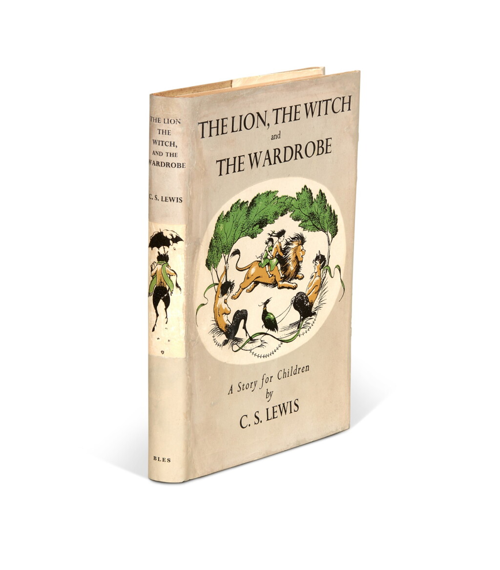 View full screen - View 1 of Lot 93. C.S. Lewis | The Lion, the Witch and the Wardrobe. London: Geoffrey Bles, 1950, first edition.