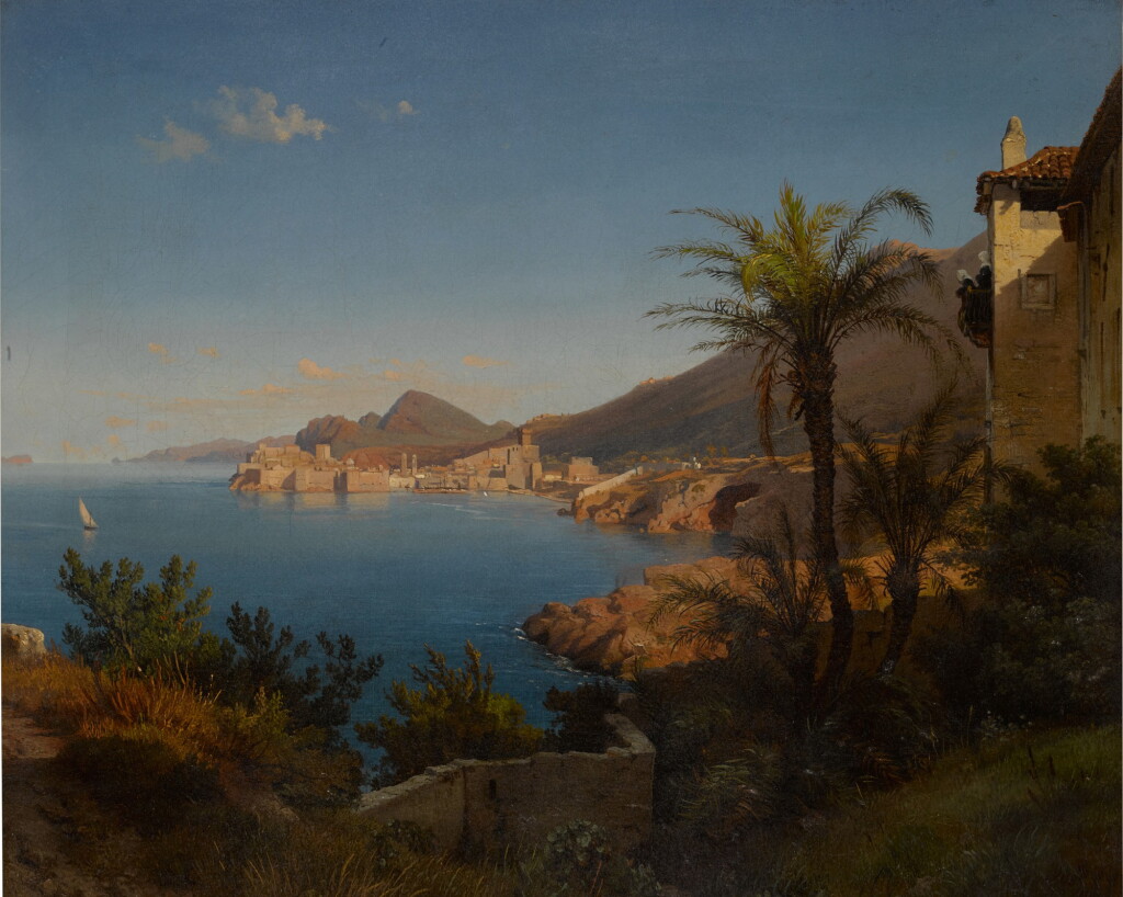 View full screen - View 1 of Lot 218. A coastal scene.