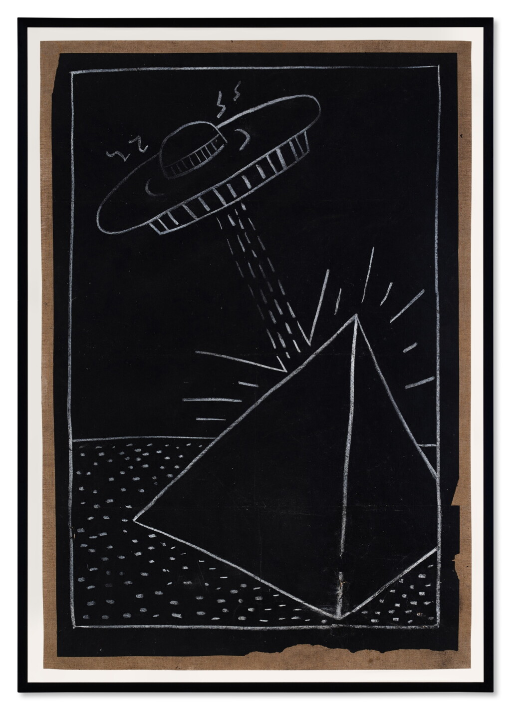 View full screen - View 1 of Lot 327. Untitled (Pyramid and Flying Saucer).