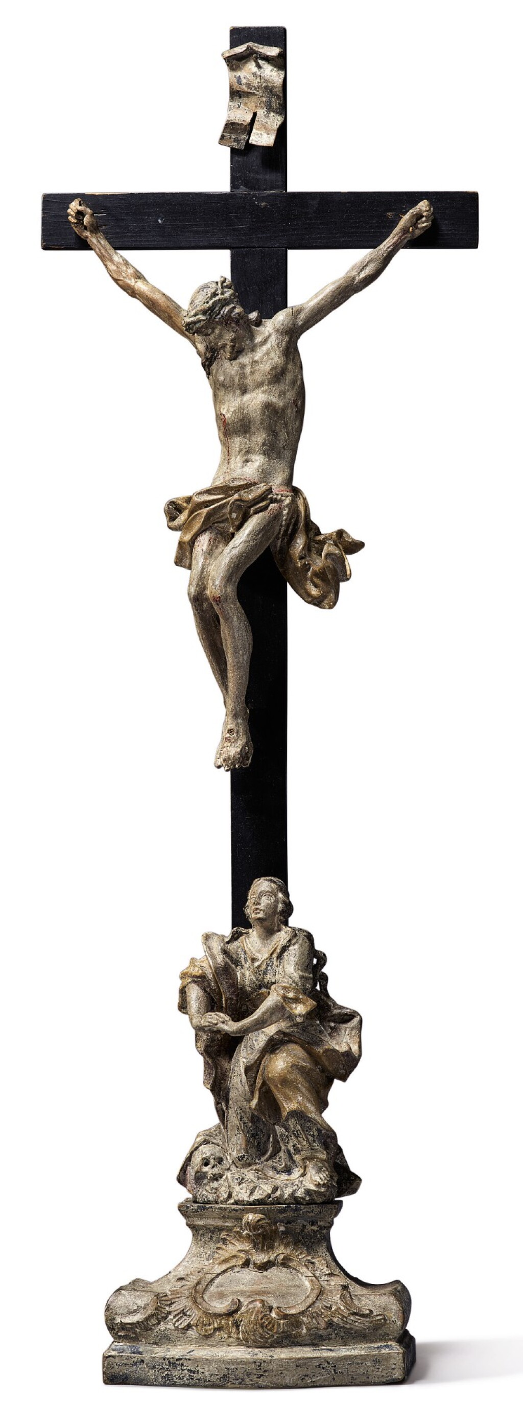 View full screen - View 1 of Lot 268. Sold Without Reserve, AUSTRIAN, 18TH CENTURY | CRUCIFIXION WITH THE MAGDALENE.