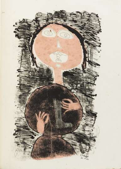 View full screen - View 1 of Lot 63. Matière et Mémoire. 1945. Édition originale. Rare premier livre illustré de Dubuffet : l’acte de naissance d’un artiste..