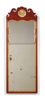 Fine Queen Anne Mahogany and Parcel-Gilt Looking Glass, John Elliott (1713-1791), Philadelphia, Pennsylvania, circa 1760