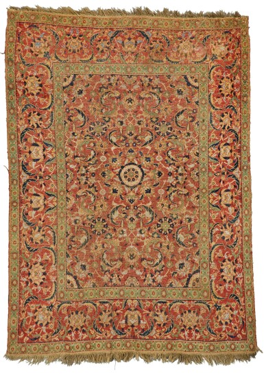 View full screen - View 1 of Lot 200. An Ottoman Cairene rug, Egypt, second half 16th century.