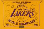 Los Angeles Lakers 1984-1985 Signed Replica Championship Banner
