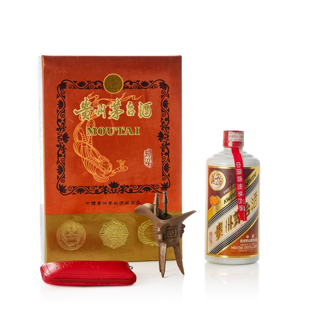 View full screen - View 1 of Lot 2125. 1998年產 "飛天牌" 珍品貴州茅台酒 Kweichow Flying Fairy Precious Moutai 1998 (1 BT50).