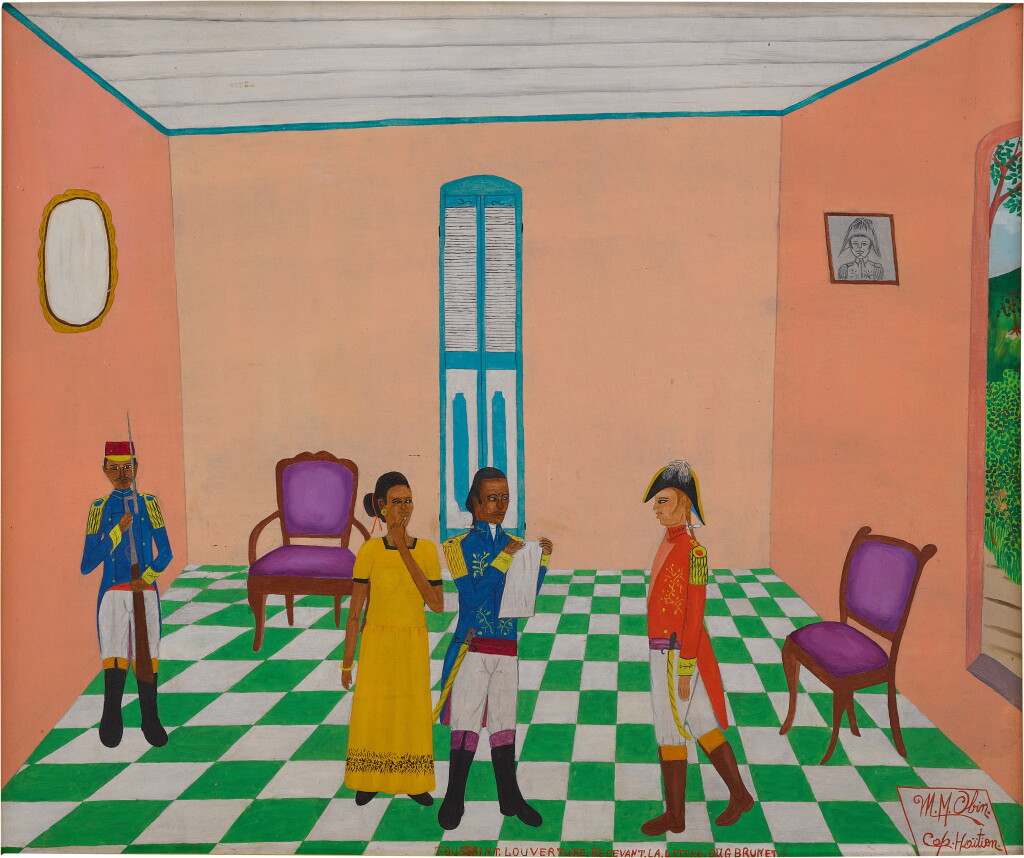 View full screen - View 1 of Lot 964. Toussaint Louverture recevant la lettre du G. Brunet.