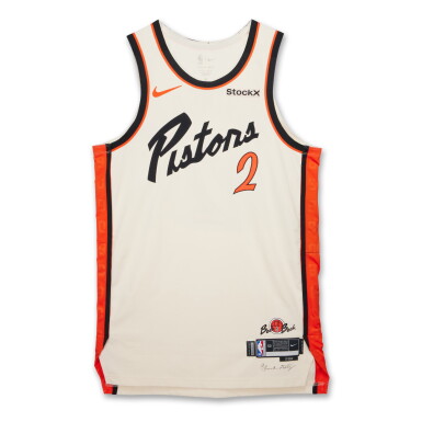 View full screen - View 1 of Lot 13. Cade Cunningham Detroit Pistons 2024-2025 Game Worn City Edition Jersey | Double-Double.