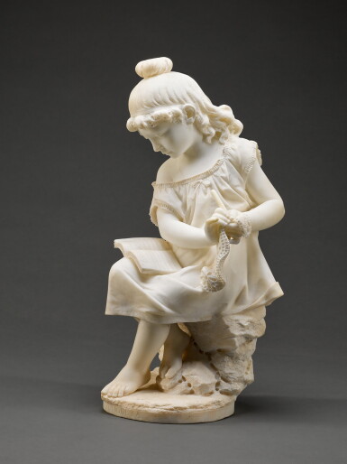 View full screen - View 1 of Lot 19. Il Tempo è Moneta (Girl reading, titled Time is Money).