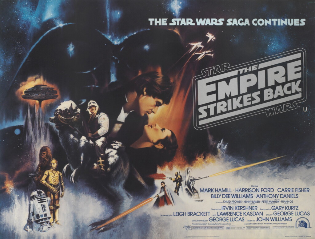 View full screen - View 1 of Lot 47. The Empire Strikes Back (1980), style A poster, British.