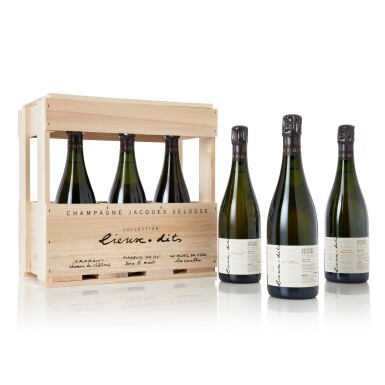 View full screen - View 1 of Lot 524. Jacques Selosse Lieux dits Collection Extra Brut NV (6 BT).