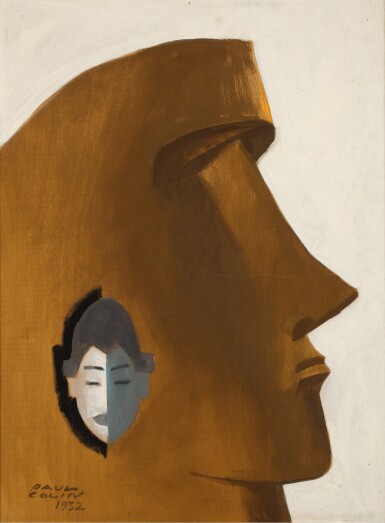 View full screen - View 1 of Lot 53. Projet de l'affiche pour le Musée d'Ethnographie du Trocadéro.