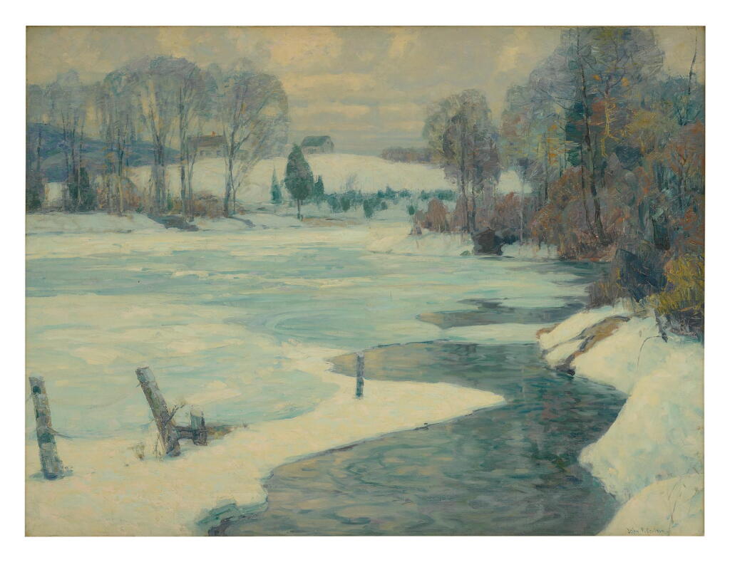 View full screen - View 1 of Lot 99. JOHN FABIAN CARLSON | THAWING STREAM.