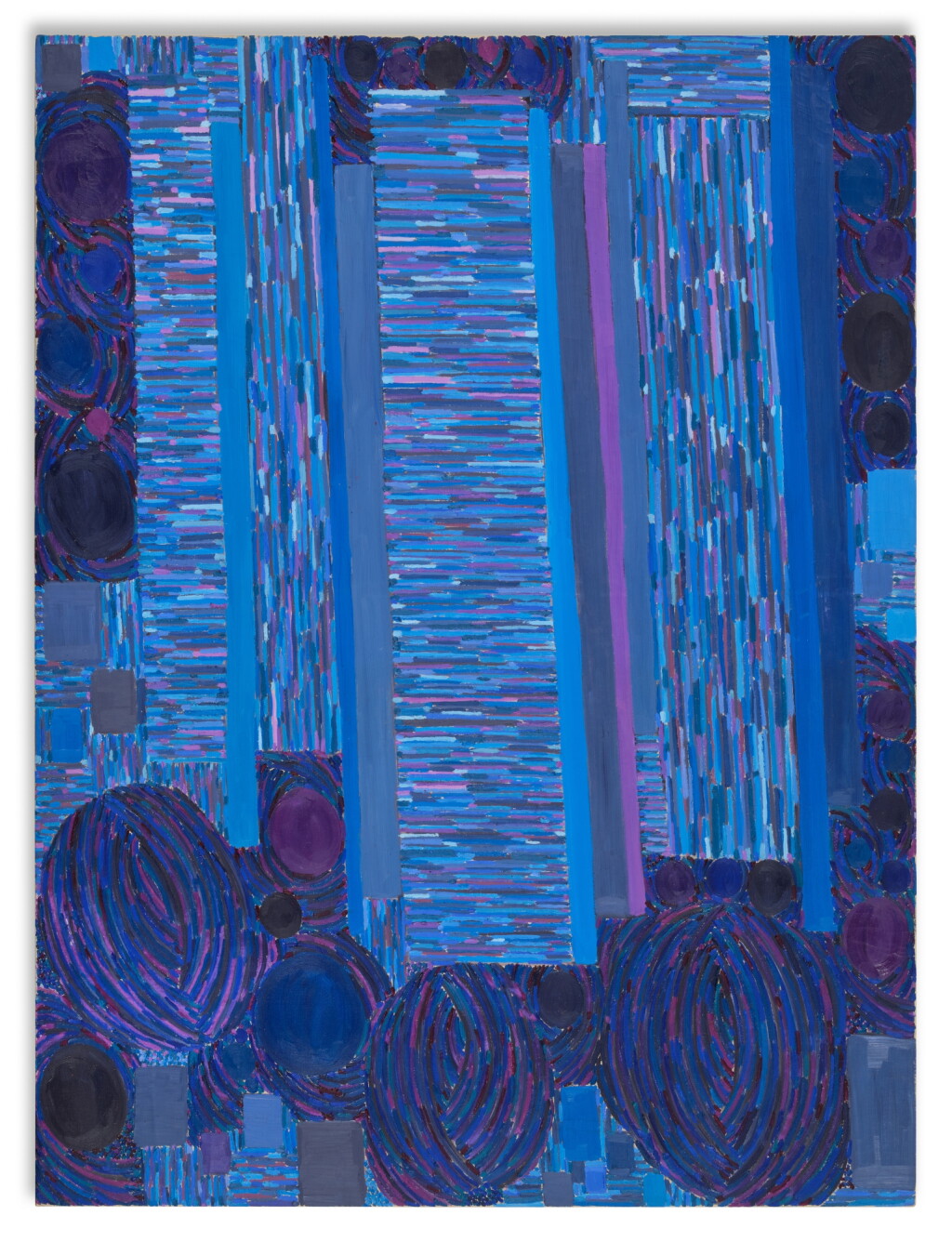View full screen - View 1 of Lot 335. Blue Geometry.