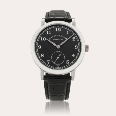 View full screen - View 1 of Lot 119. Reference 236.049 1815 Anniversary F. A. Lange | A limited edition platinum wristwatch, Made to commemorate the 200th anniversary of the birth of F. A. Lange, Circa 2015.