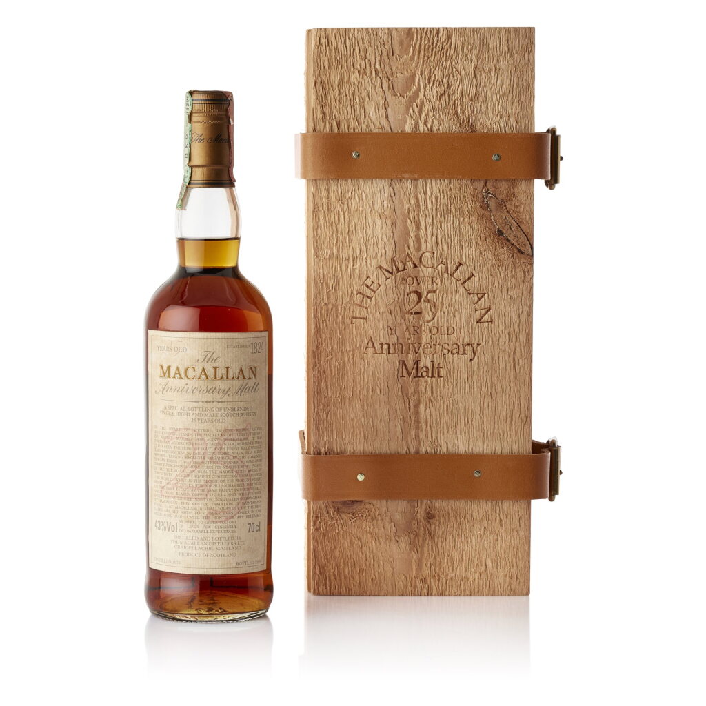 View full screen - View 1 of Lot 2036. The Macallan 25 Year Old Anniversary Malt 43.0 abv NV (1 BT70).