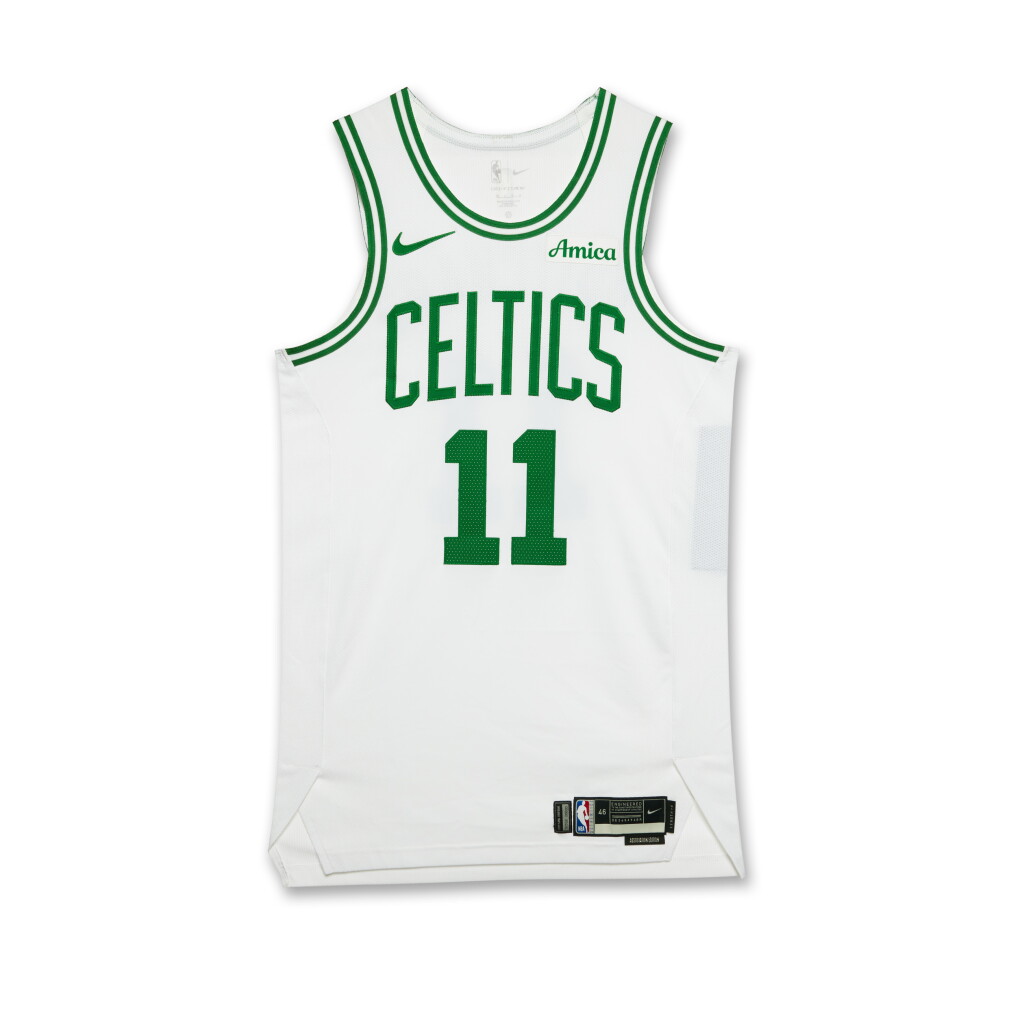 View full screen - View 1 of Lot 38. Payton Pritchard Boston Celtics 2025 NBA Playoffs Eastern Conference Round 1 Game Worn Association Edition Jersey | Game 1.