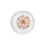 A rare iron-red decorated 'floral' dish, Mark and period of Kangxi