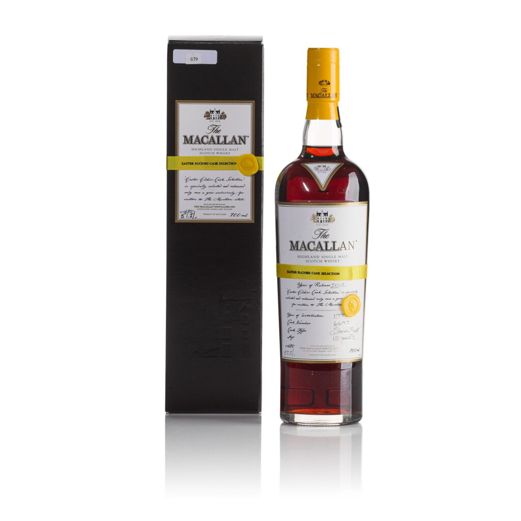 View full screen - View 1 of Lot 147. The Macallan Easter Elchies Cask Selection 2012 Release 13 Year Old 57.2 abv 1999 (1 BT70).