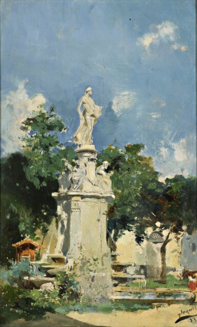 View full screen - View 1 of Lot 17. JOAQUÍN SOROLLA | THE FOUNTAIN OF APOLLO, MADRID.