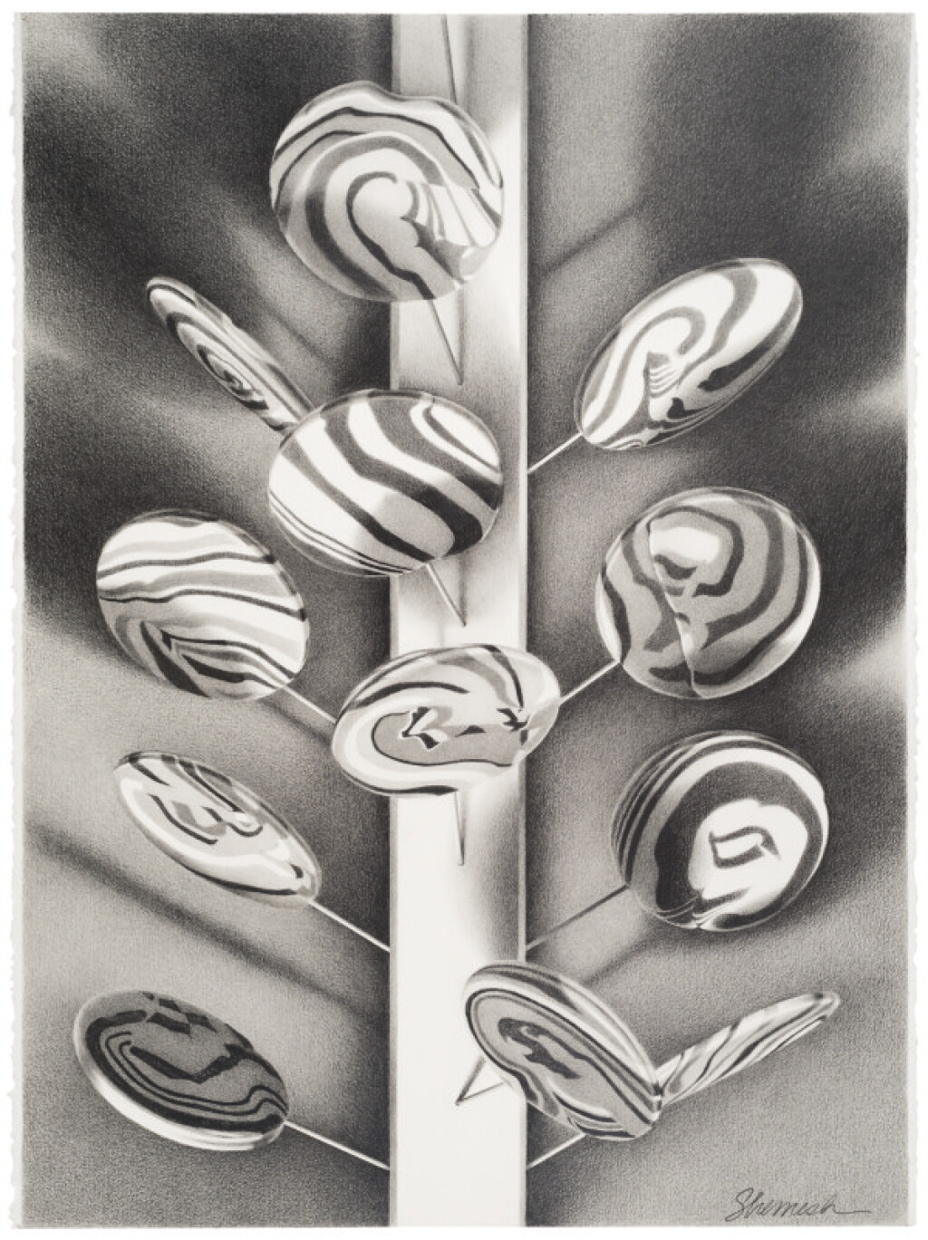View full screen - View 1 of Lot 25. LORRAINE SHEMESH | LOLLIPOPS (BIG SUCKERS).