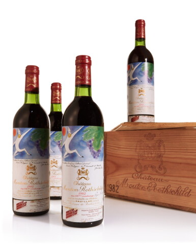 View full screen - View 1 of Lot 160. Château Mouton Rothschild 1982 (12 BT).