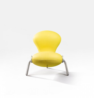 View full screen - View 1 of Lot 130. Embryo lounge chair, designed in 1988 | Chauffeuse Embryo, le modèle créé en 1988.
