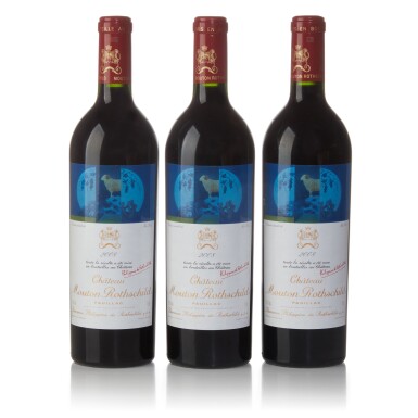 View full screen - View 1 of Lot 540. Château Mouton Rothschild 2008 (3 BT).