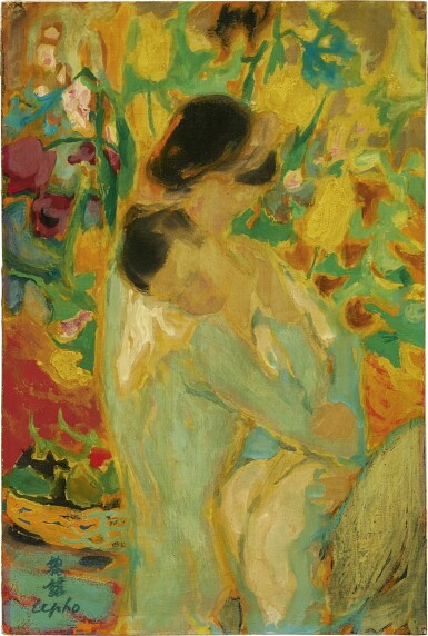 View full screen - View 1 of Lot 253. LE PHO 黎譜 | LA MERE ET L’ENFANT (MOTHER AND CHILD) 母子.