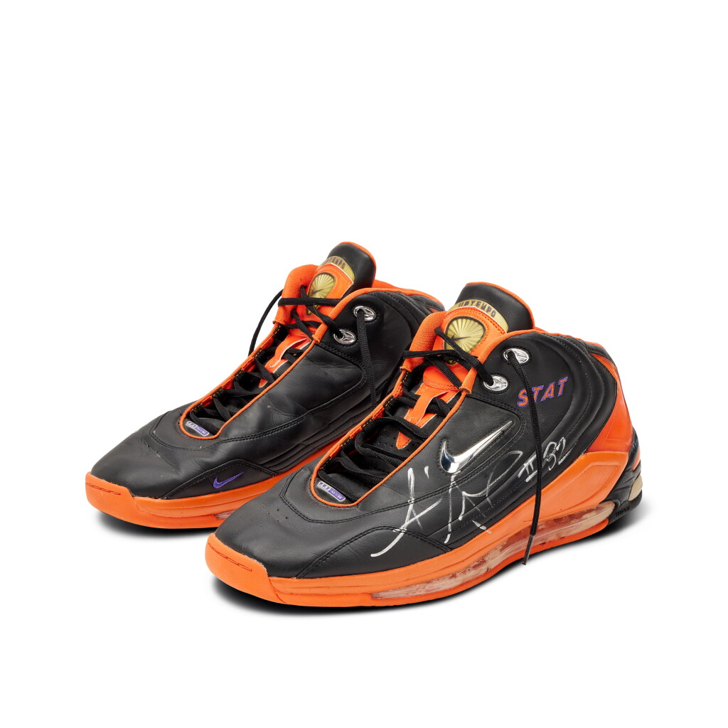 View full screen - View 1 of Lot 104. Amar'e Stoudemire Phoenix Suns 2003-2004 Game Worn & Signed Player Exclusive Sneakers | 25 Points | Double-Double.
