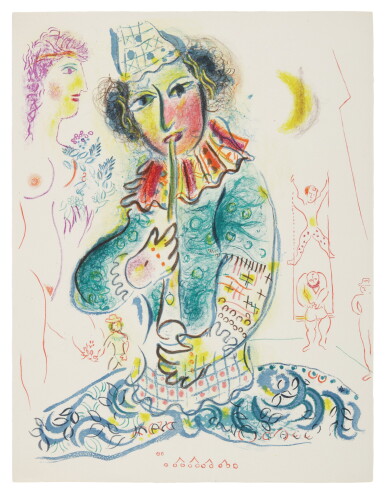 View full screen - View 1 of Lot 50. MARC CHAGALL | THE CIRCUS: ONE PLATE (M. 527; SEE C. BKS. 68).