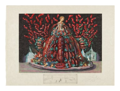 View full screen - View 1 of Lot 19. SALVADOR DALÍ | LES DINERS DE GALA (MICHLER/LÖPSINGER 1333-1334; FIELD 77-5).