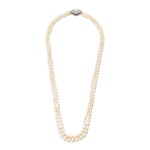 Collier perles fines et diamants | Natural pearl and diamond necklace